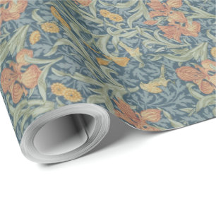 Papel De Presente William Morris Decorative Art Iris Pattern