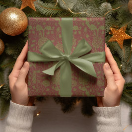 Papel De Presente William Morris Elegant Holiday