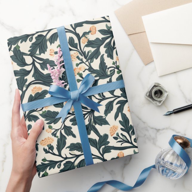 Papel De Presente William Morris Floral Pattern (Presentear)