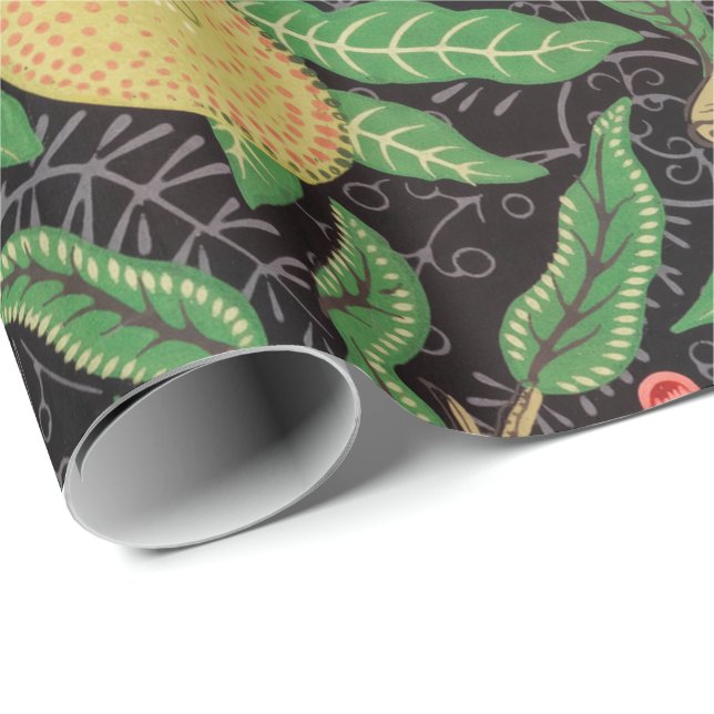 Papel De Presente William Morris Fruta Pomegranate Padrão Floral (Ponta do rolo)