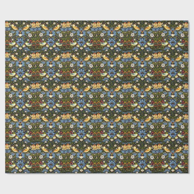Papel De Presente William Morris - Ladrão de Morango,  (Aberto)