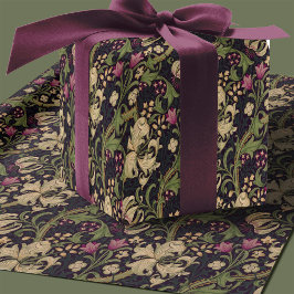 Papel De Presente William Morris Lily Art Nouveau Padrão Floral