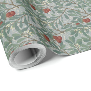 Papel De Presente William Morris - Padrão Decorativo de Arbutus