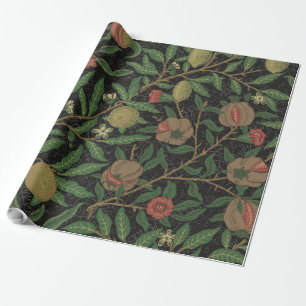 Papel De Presente William Morris Pomegranate Fruta clássica