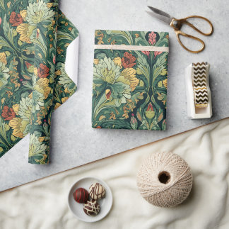 Papel De Presente  William Morris Seaweed Vintage Floral art nouveau