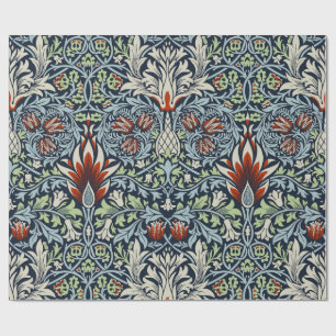 Papel De Presente William Morris Snakeshead Floral Clássica Botânica