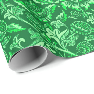 Papel De Presente William Morris Sunflower, Emerald Green