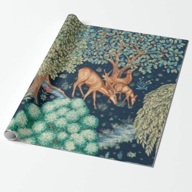 Papel De Presente William Morris The Brook (Desenrolado)