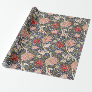 Papel De Presente William Morris Vintage Cray Floral Patterno