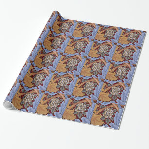 Papel De Presente William Morris vintage design, Santo James