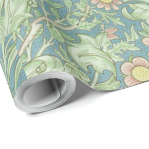 Papel De Presente William Morris Vintage Floral Double Boughs