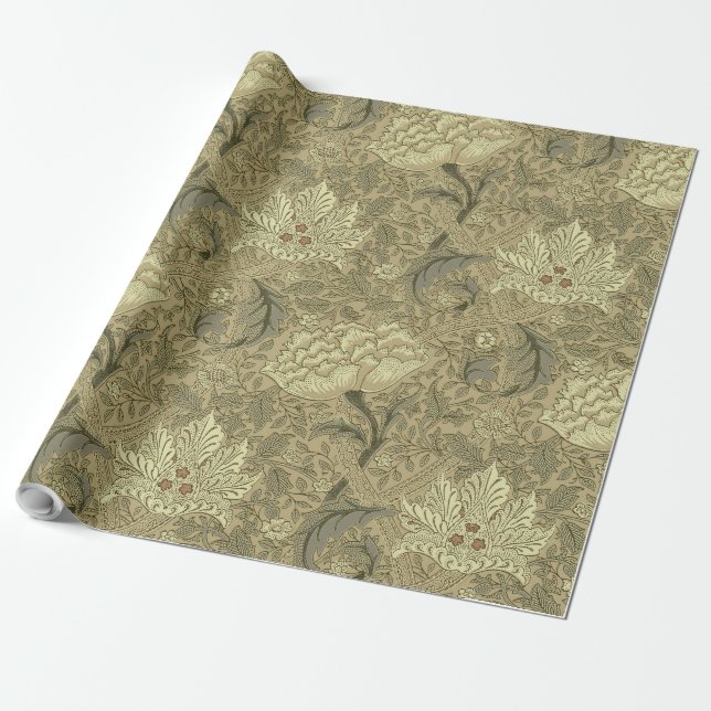 Papel De Presente William Morris Windrush Wallpaper Pattern (Desenrolado)