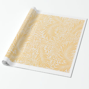 Papel De Presente William Morris YELLOF LEAF PATTERN GIFT WRAP
