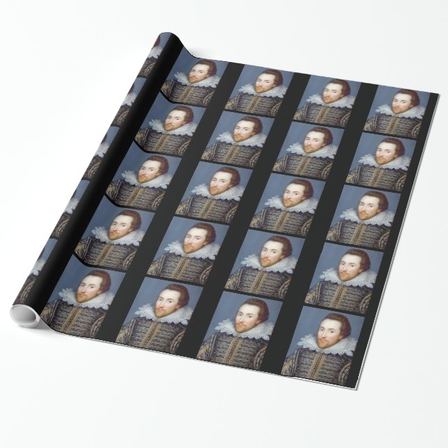 Papel De Presente William Shakespeare Theme Wrappaper (Desenrolado)