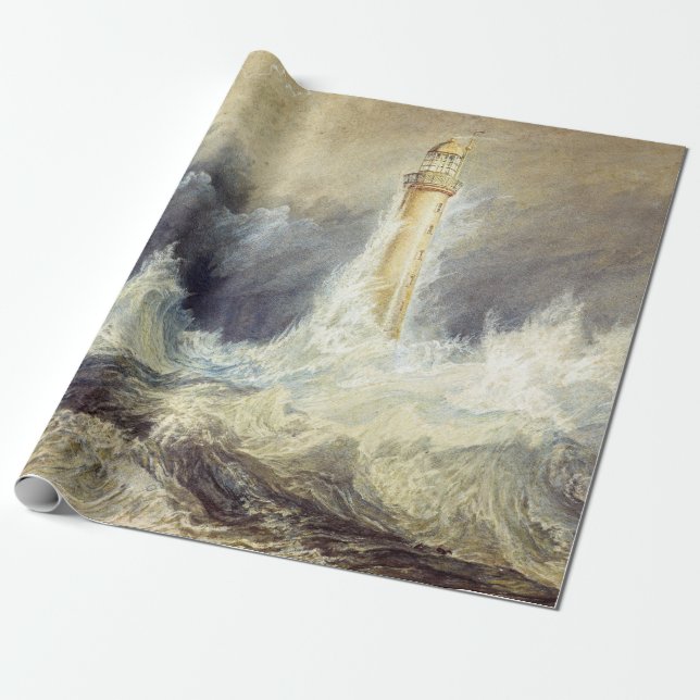 Papel De Presente William Turner - Farol de Bell Rock (Desenrolado)