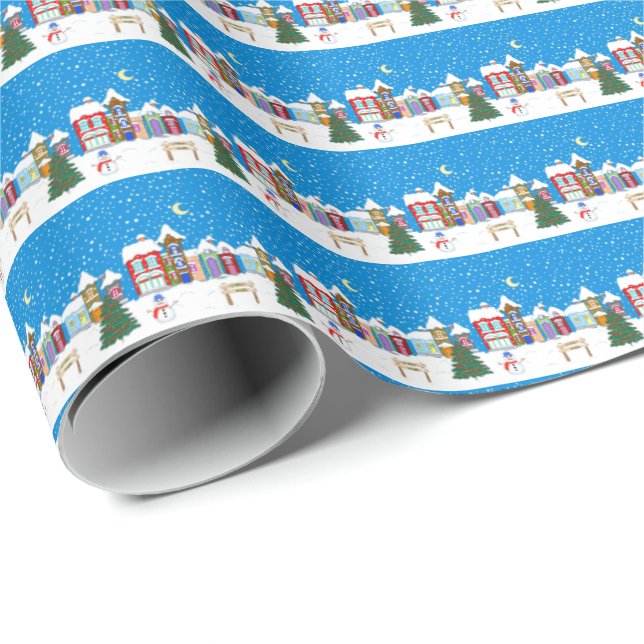 Papel De Presente Willow Nook no Natal (Ponta do rolo)