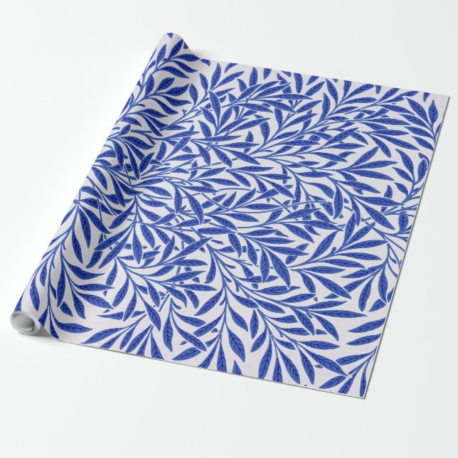 Papel De Presente Willow Pattern, William Morris Wrappaper (Desenrolado)