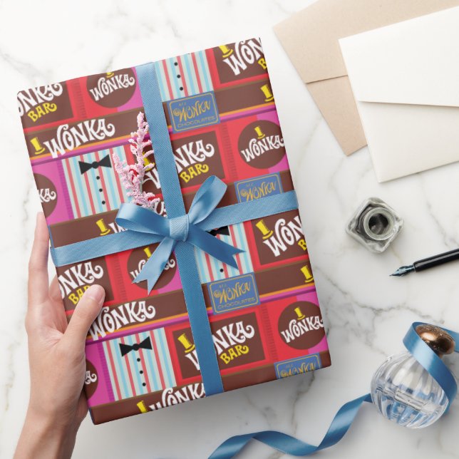 Papel De Presente Willy Wonka Candy Pattern (Presentear)