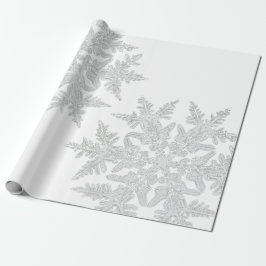 PAPEL DE PRESENTE WILSON BENTLEY SNOWFLAKE EM BRANCO