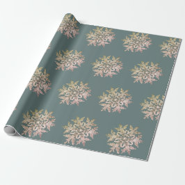 PAPEL DE PRESENTE WILSON BENTLEY SNOWFLAKE EM CINZAS AZUIS