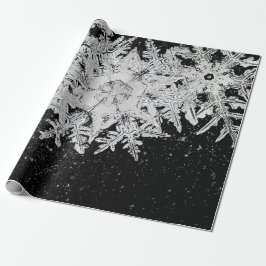 PAPEL DE PRESENTE WILSON BENTLEY SNOWFLAKS NA NOITE SKY