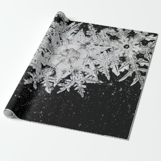 PAPEL DE PRESENTE WILSON BENTLEY SNOWFLAKS NA NOITE SKY