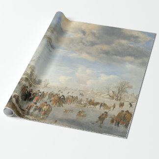 Papel De Presente WINTER IN HOLLAND Natais vintages Wrapper Paper