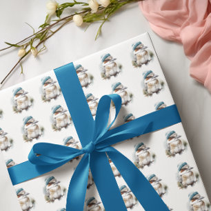 Papel De Presente Winter Kookaburra Wish, personalizado