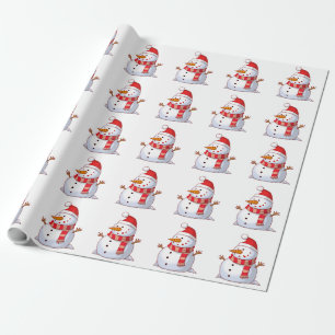 PAPEL DE PRESENTE WINTER SNOWMAN
