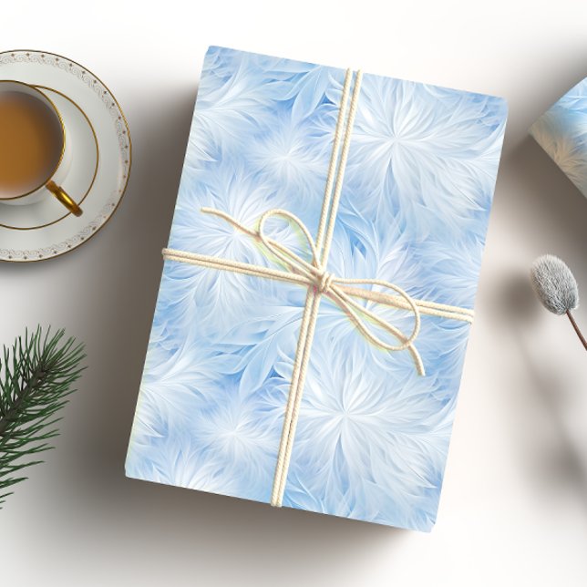 Papel De Presente Winter Wonderland Blue Frosty (Criador carregado)