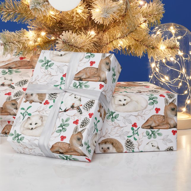 Papel De Presente Winter Woodlands Wrapping Paper (Feriados)