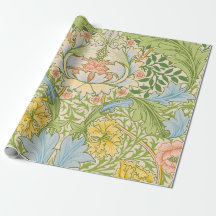 Wm Morris Myrtle Floral Arte Novo Pastel
