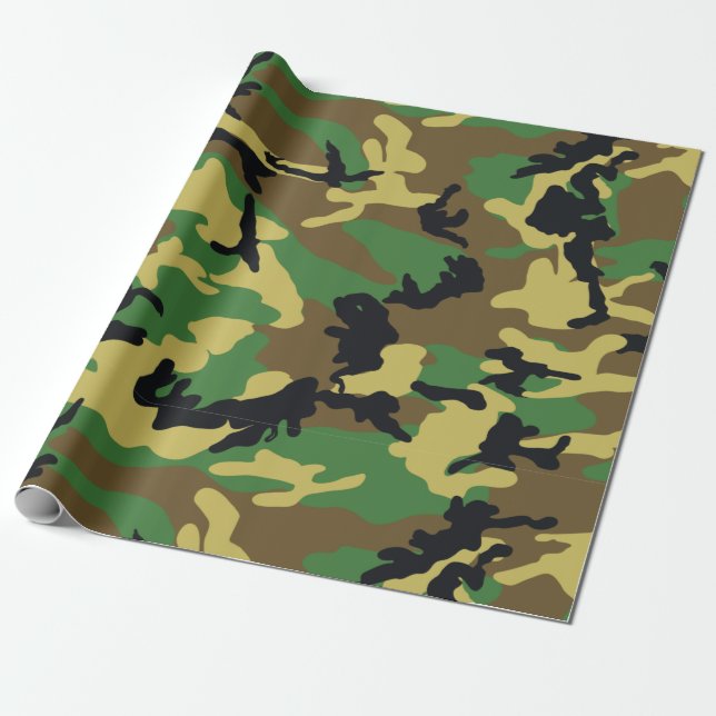 PAPEL DE PRESENTE "WODLAND CAMO" (Desenrolado)