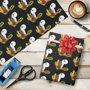 Papel De Presente Wolf Howling Moon