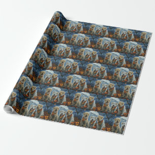 Papel De Presente Wolfhound Halloween Spooky