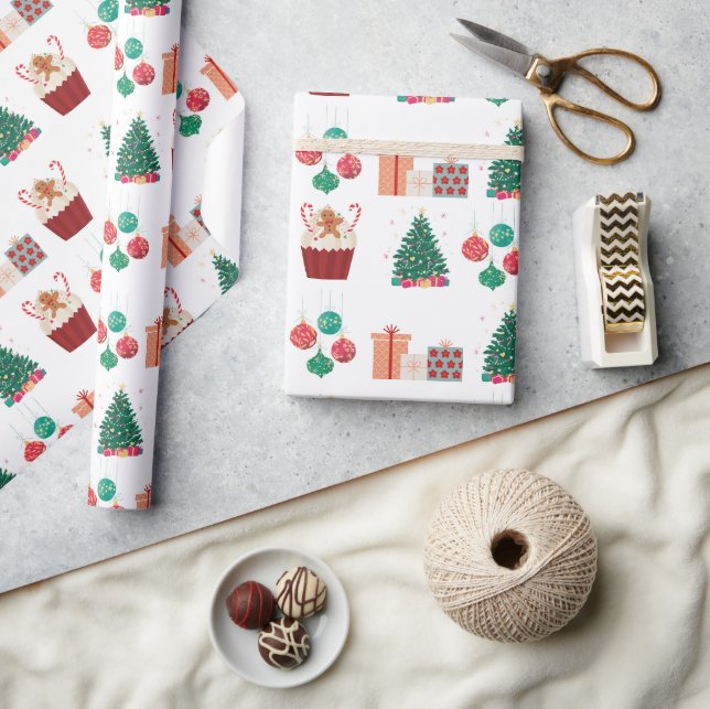 Papel De Presente Wonderland de inverno: Papel de Embalagem de Natal (Artesanato)