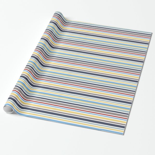 Papel De Presente wonz stripes nautical By Shirt to Design (Desenrolado)