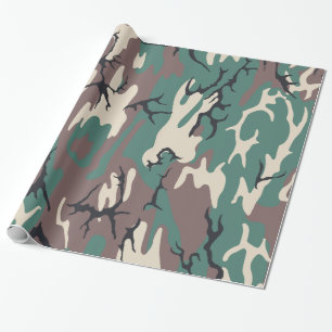 Papel De Presente Woodland Camo