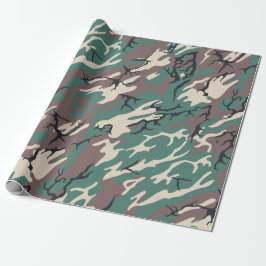 Papel De Presente Woodland Camo