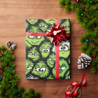 Papel De Presente Wrap Festivo Wonderland "Monstro de Natal Verde"
