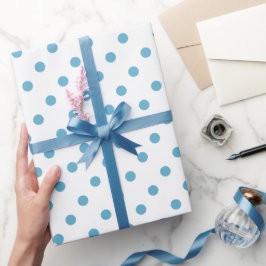 Papel De Presente Wrap Your Gift in Sky Blue Serenity