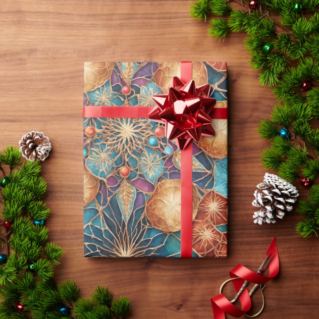 Papel De Presente Wrapping Enchantments n2 (Presente de Natal)