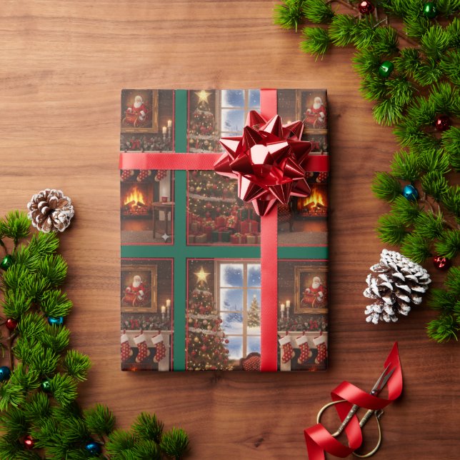 Papel De Presente Wrapping Paper (Presente de Natal)