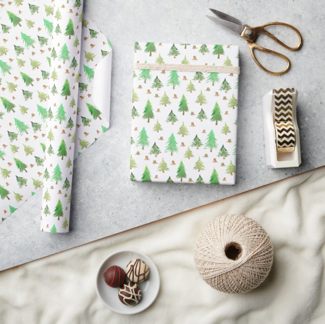 Papel De Presente Wrapping Paper - Christmas Pattern (Artesanato)