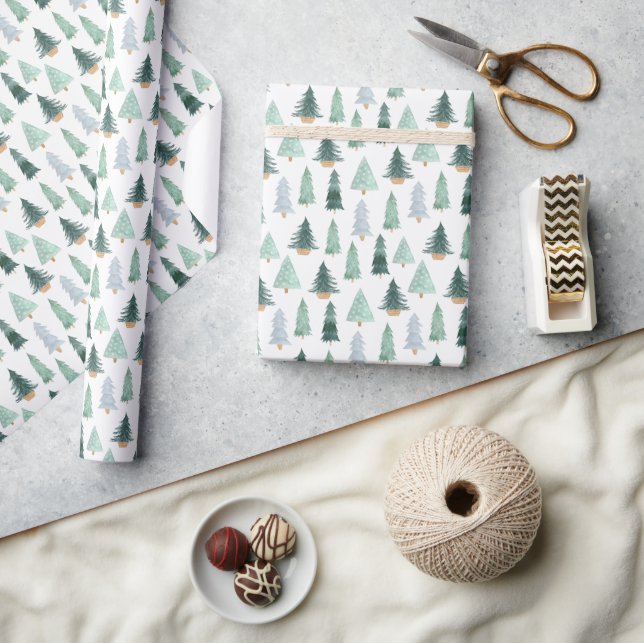 Papel De Presente Wrapping Paper - Christmas Pattern (Artesanato)