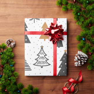 Papel De Presente Wrapping Paper Christmas Winter Christmas Tree