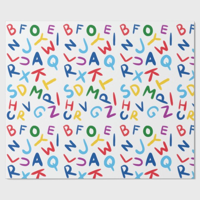 Papel De Presente Wrapping Paper- Educational Kids  Wrapping Paper (Aberto)