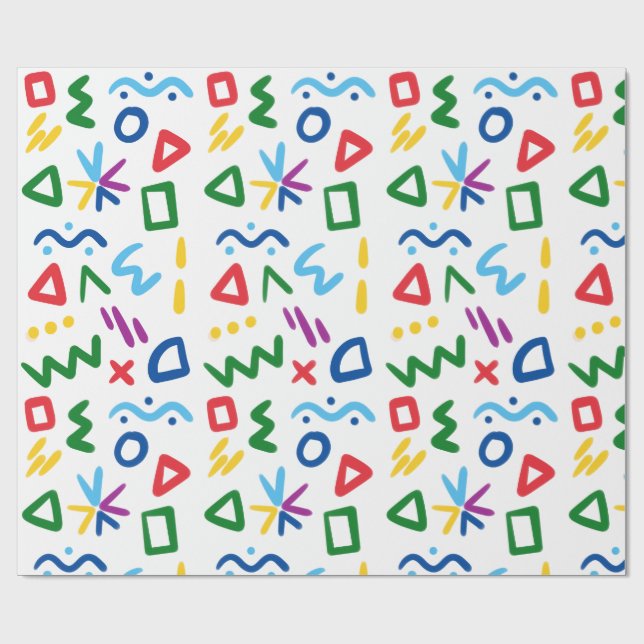 Papel De Presente Wrapping Paper-Educational Kids Wrapping Paper (Aberto)