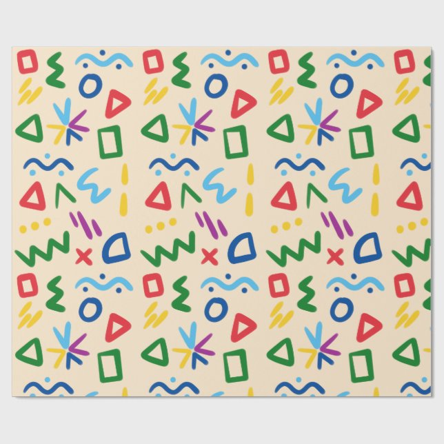Papel De Presente Wrapping Paper-Educational Kids Wrapping Paper (Aberto)
