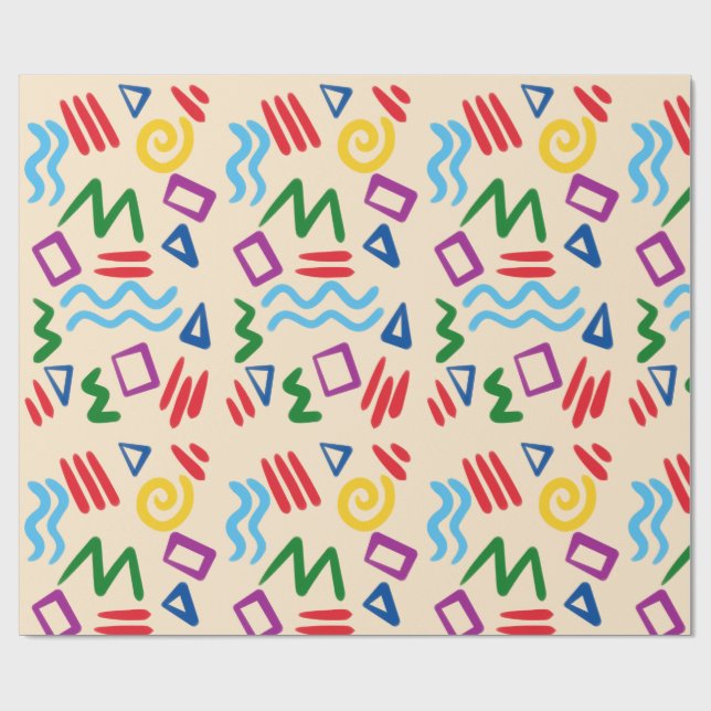 Papel De Presente Wrapping Paper-Educational Kids Wrapping Paper (Aberto)